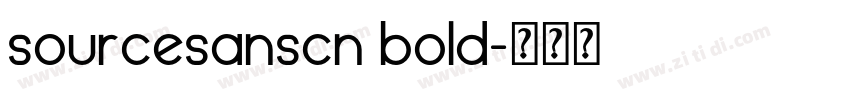sourcesanscn bold字体转换